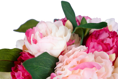 Floare artificiala Buchet cu flori de Bujor HO roz