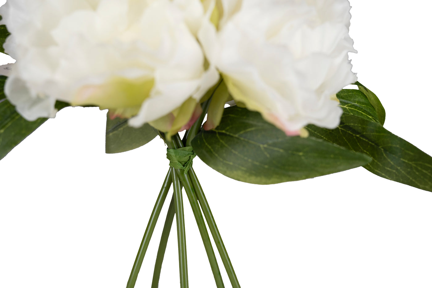 Floare artificiala Buchet de Bujori 25 cm HO alb