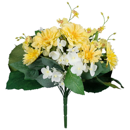 Floare artificiala Buchet mixt HO galben