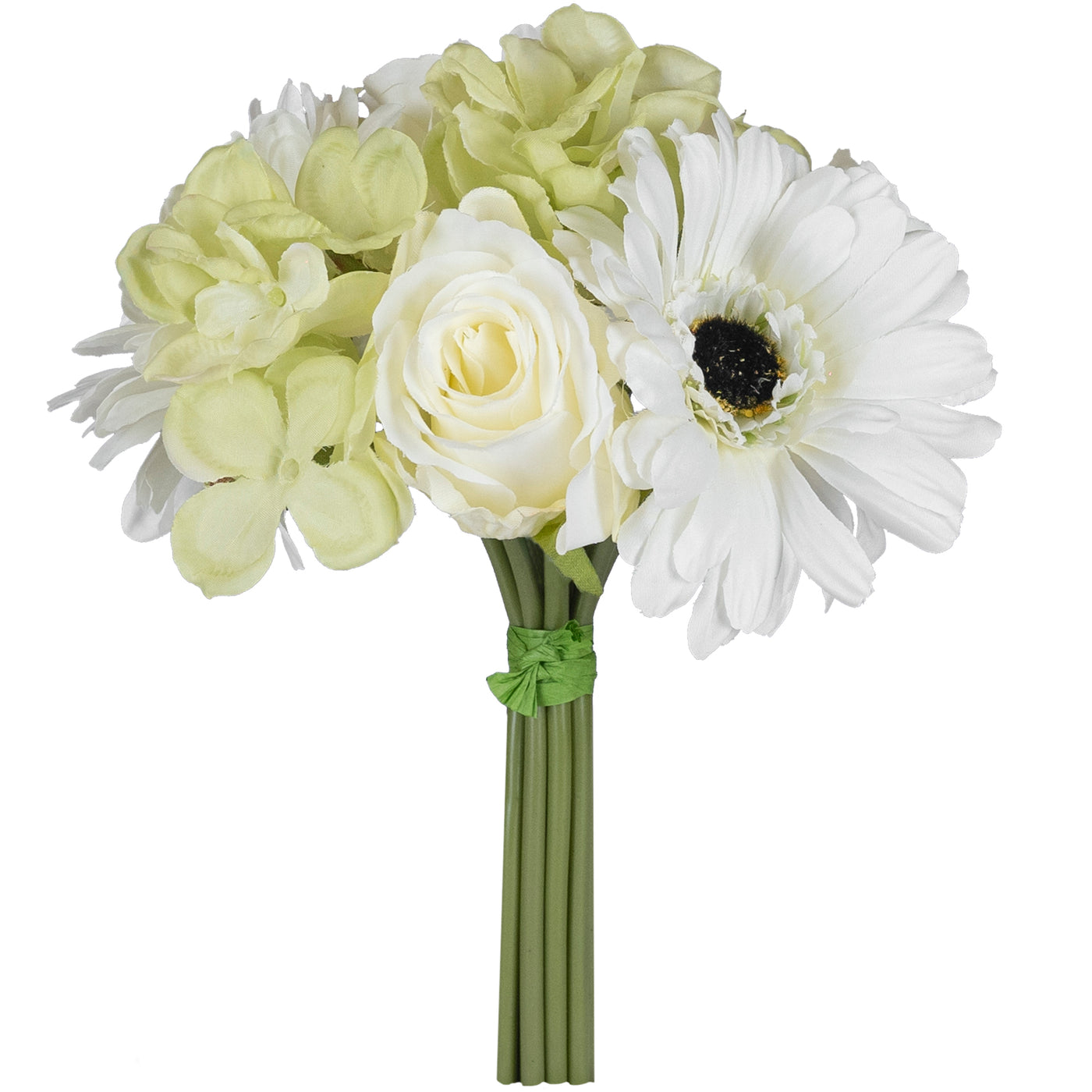 Floare artificiala Buchet mixt Mila 28 cm alb