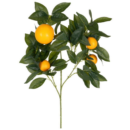 Fruct artificial Crenguta cu 4 portocale artificiale H70 cm