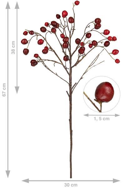 Fruct artificial Fruct artificial Crenguta cu cirese 67 cm