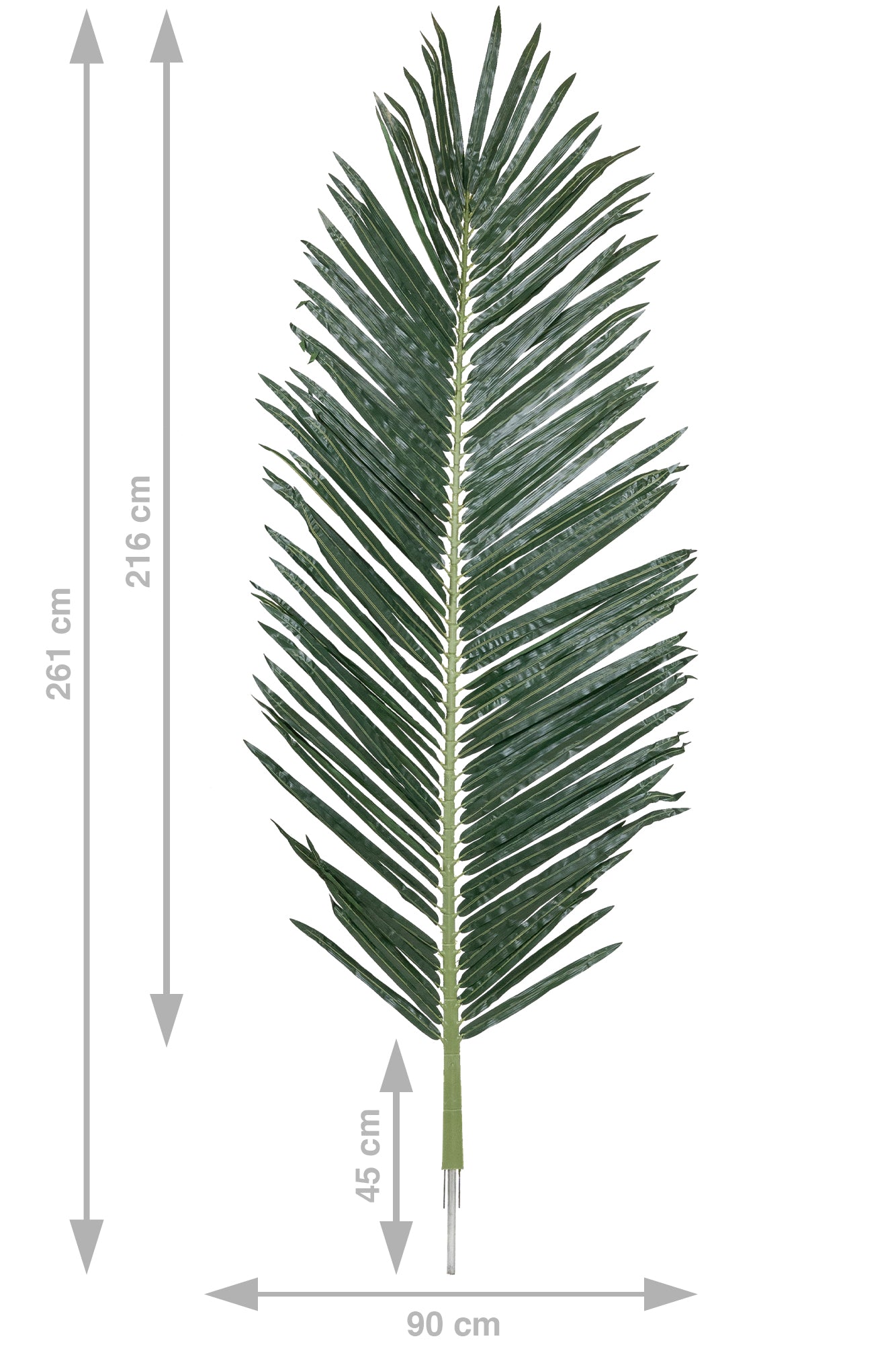 Frunze artificiale de palmier Phoenix H261 cm cu protectie UV