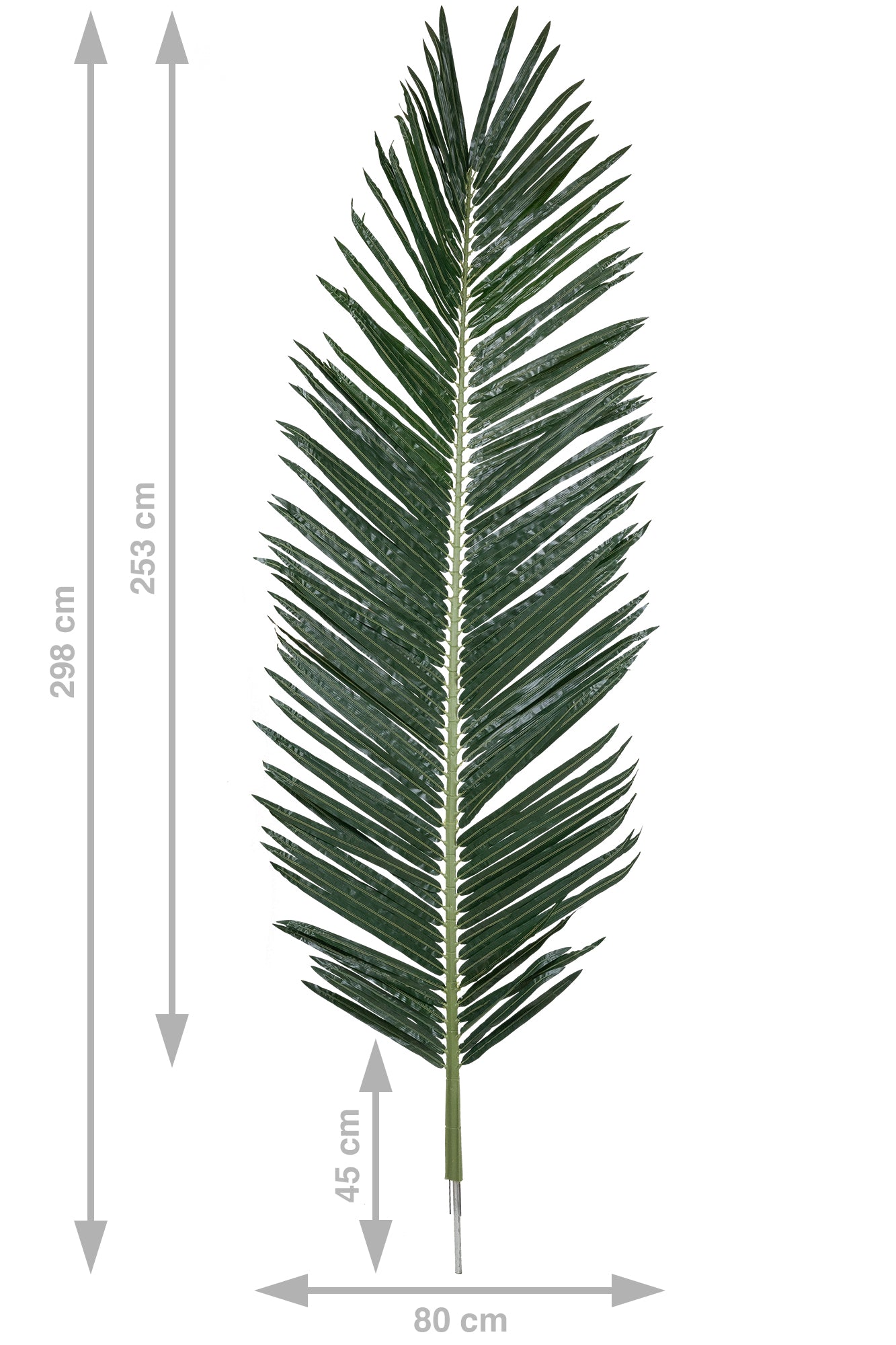 Frunze artificiale de palmier Phoenix H298 cm cu protectie UV