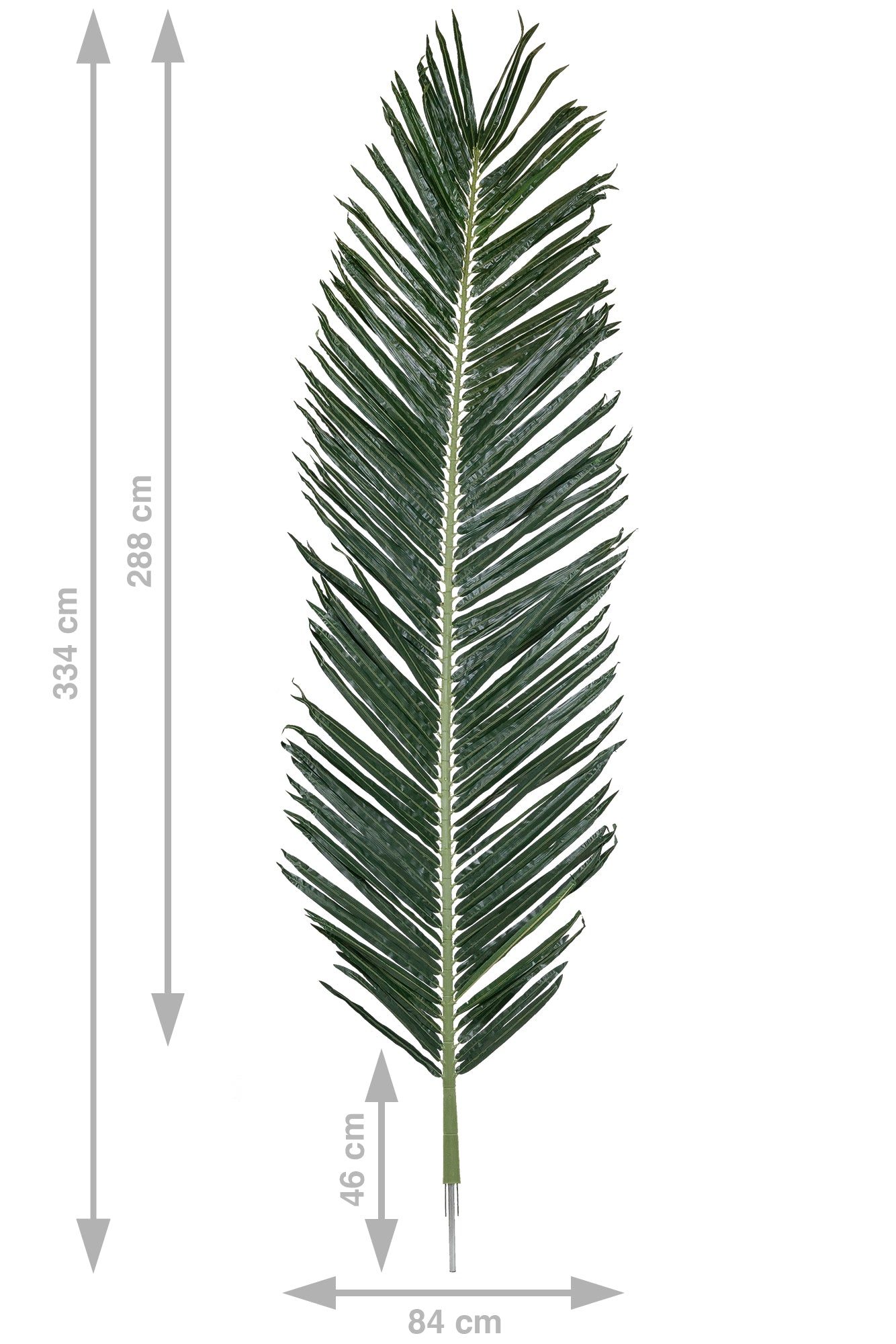 Frunze artificiale de palmier Phoenix H334 cm cu protectie UV
