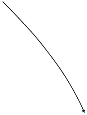 Furtun D5 mm cu picurator verde a 3-a generatie lungime 85 cm