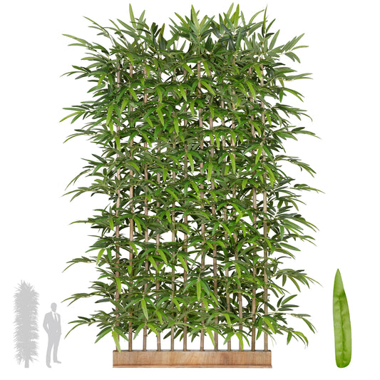 Gard artificial din Bambus H220cm cu lungime 120cm cu protectie UV