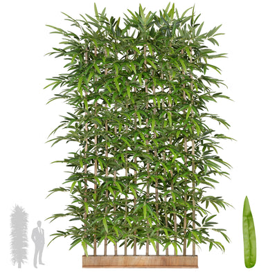 Gard artificial din Bambus H220cm cu lungime 120cm cu protectie UV