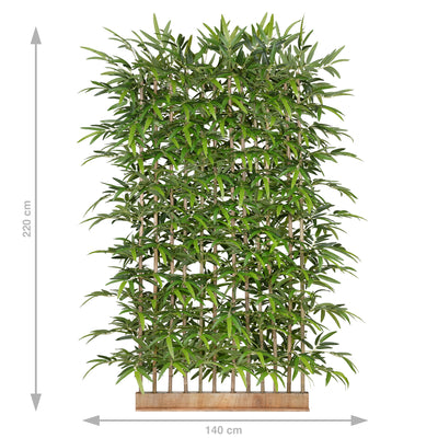 Gard artificial din Bambus H220cm cu lungime 120cm cu protectie UV