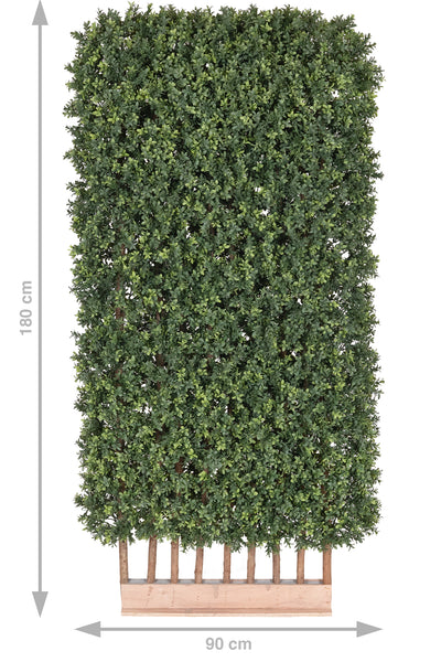 Gard artificial din Buxus H180cm cu lungime 90cm cu protectie UV