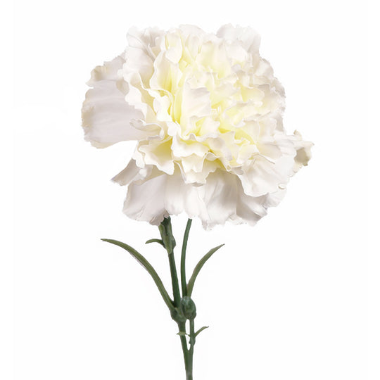 Garoafa artificiala alba D8xH60 cm