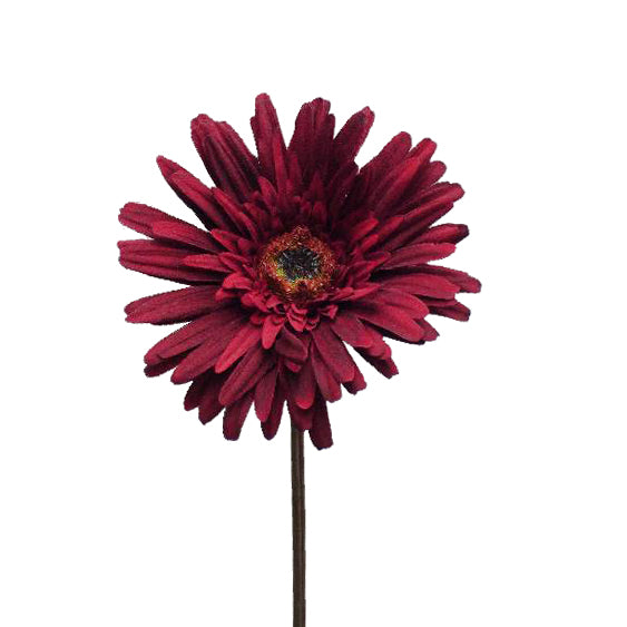 Gerbera artificiala burgundy D10xH70 cm HO