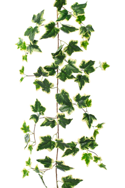 Ghirlanda artificiala de iedera 170cm. 110 frunze. verde/galben