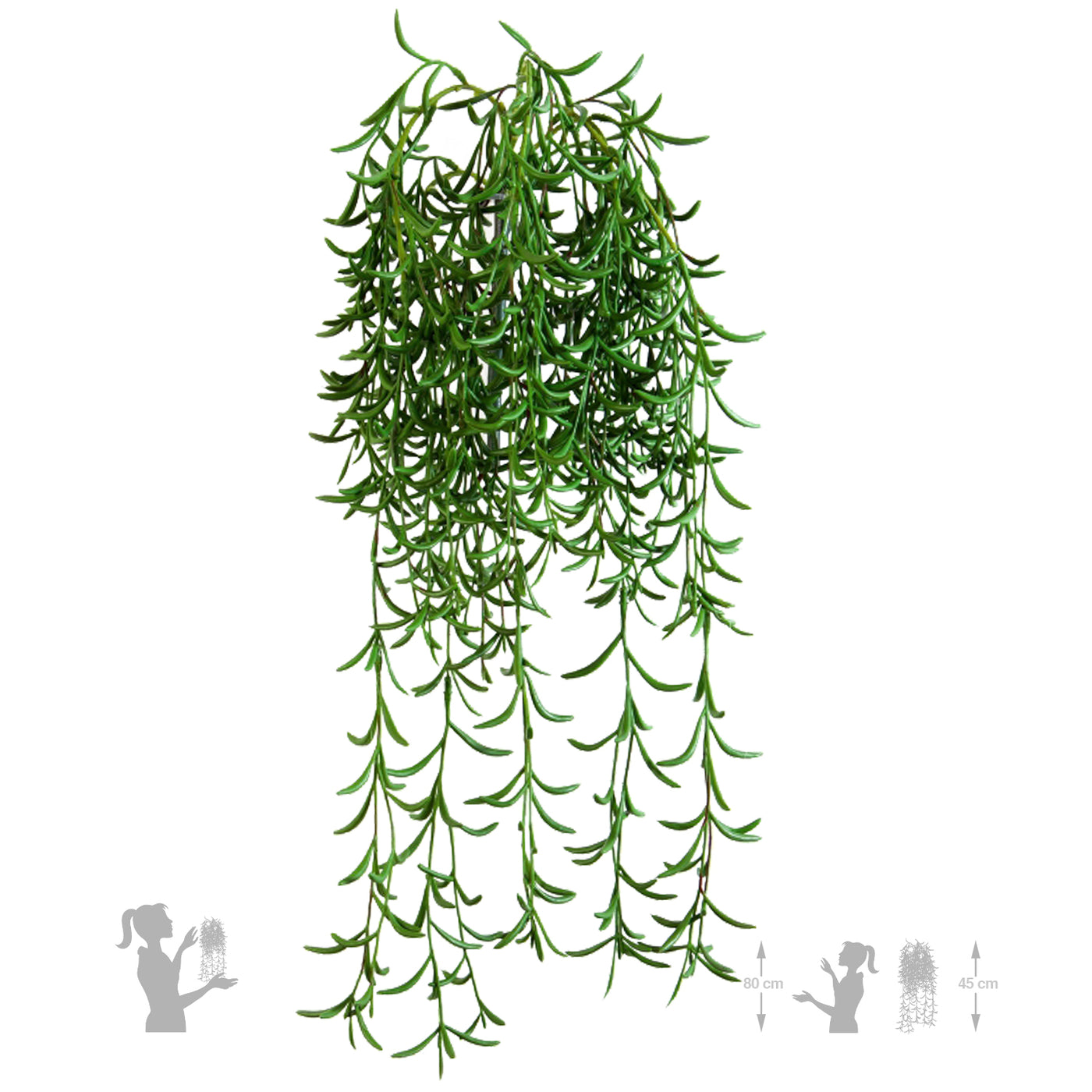 Ghirlanda artificiala din plante suculente 45 cm