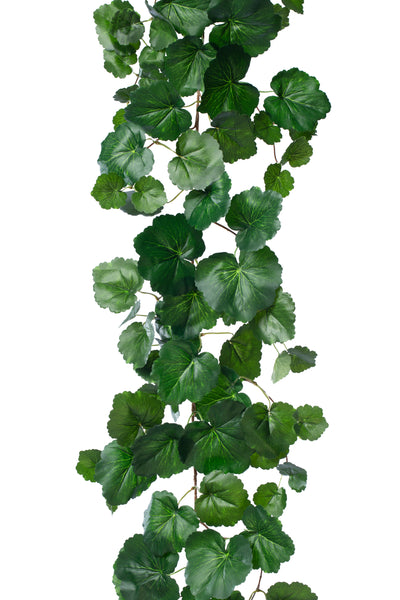 Ghirlanda artificiala muscata 170cm 128 frunze. verde inchis