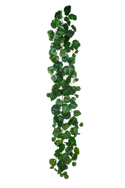 Ghirlanda artificiala muscata 170cm 128 frunze. verde inchis