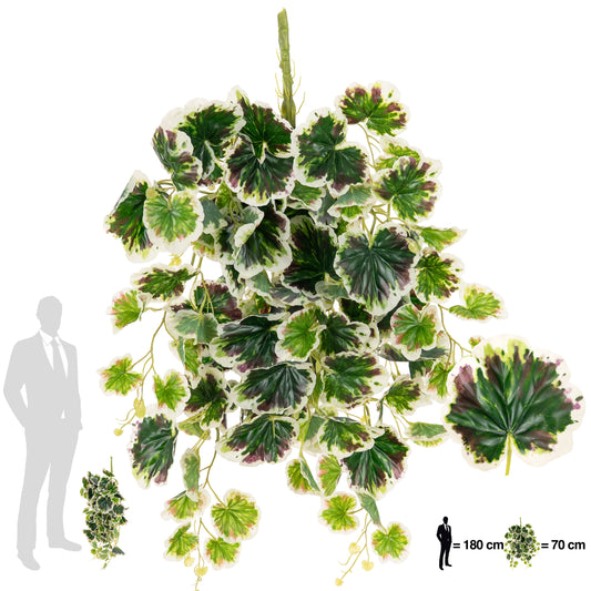 Ghirlanda artificiala muscata 75 cm verde - alb cu protectie UV