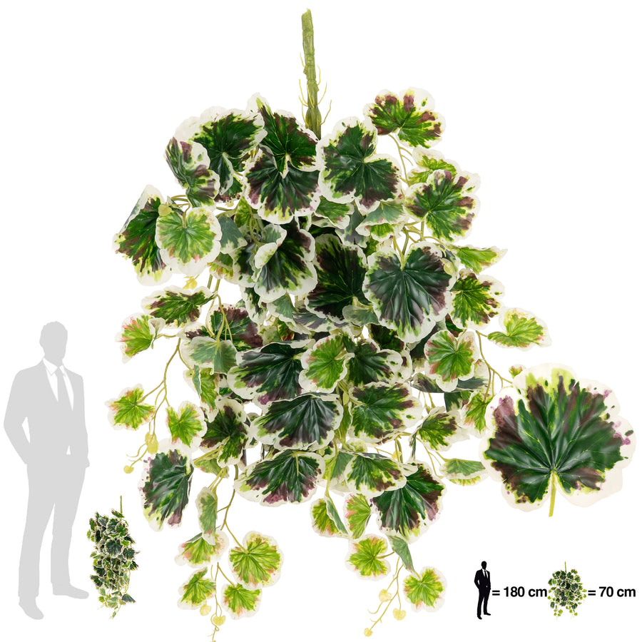 Ghirlanda artificiala muscata 75 cm verde - alb cu protectie UV