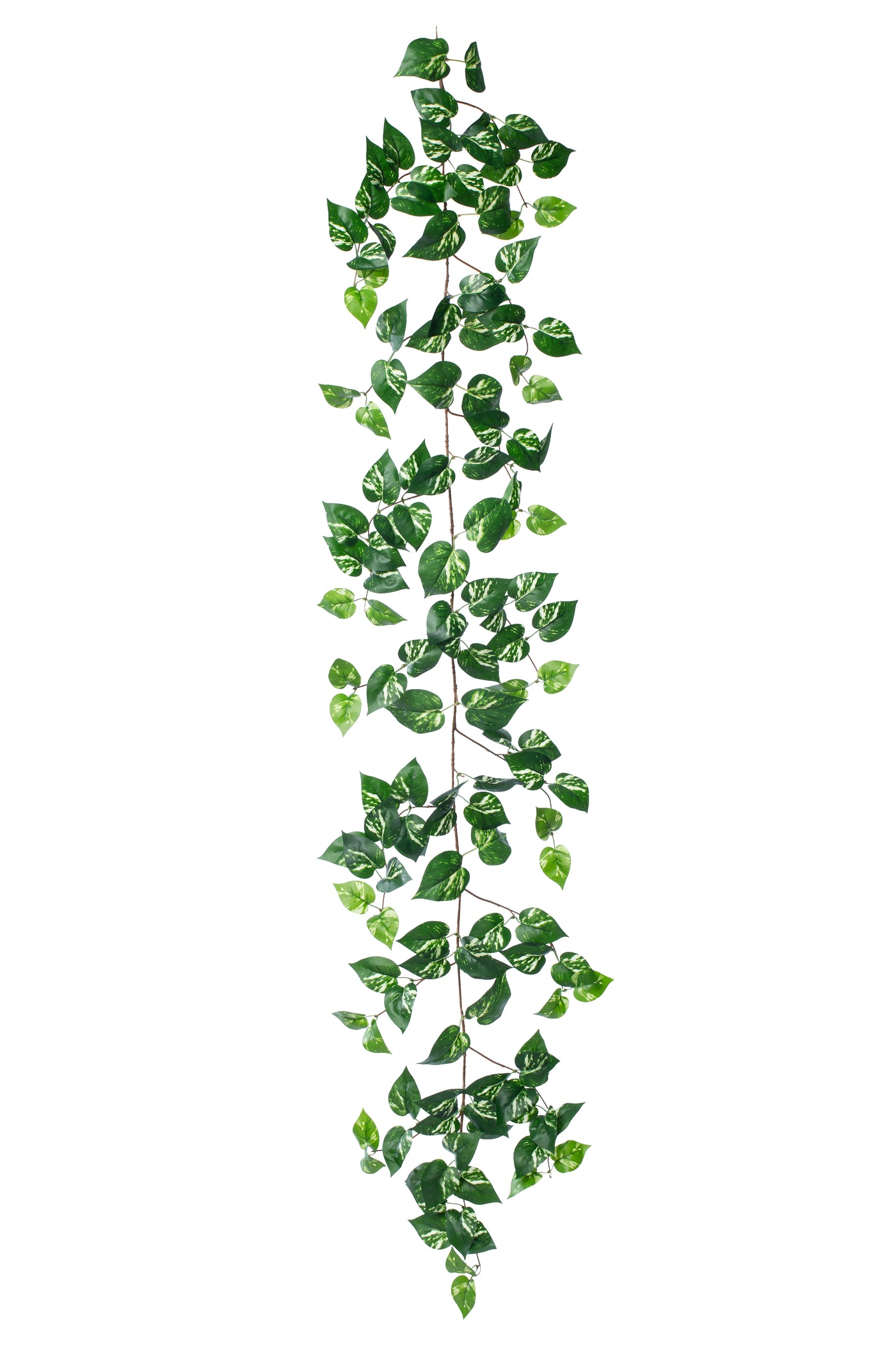 Ghirlanda artificiala scindapsus 170cm. 138 frunze. verde/alb