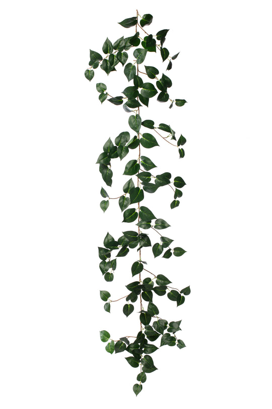 Ghirlanda artificiala scindapsus 170cm. 138 frunze. verde inchis