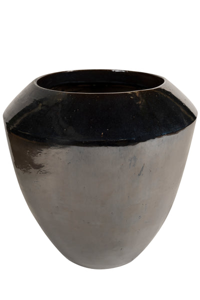 Ghiveci ceramic Coppa 50x50 cm albastru metal