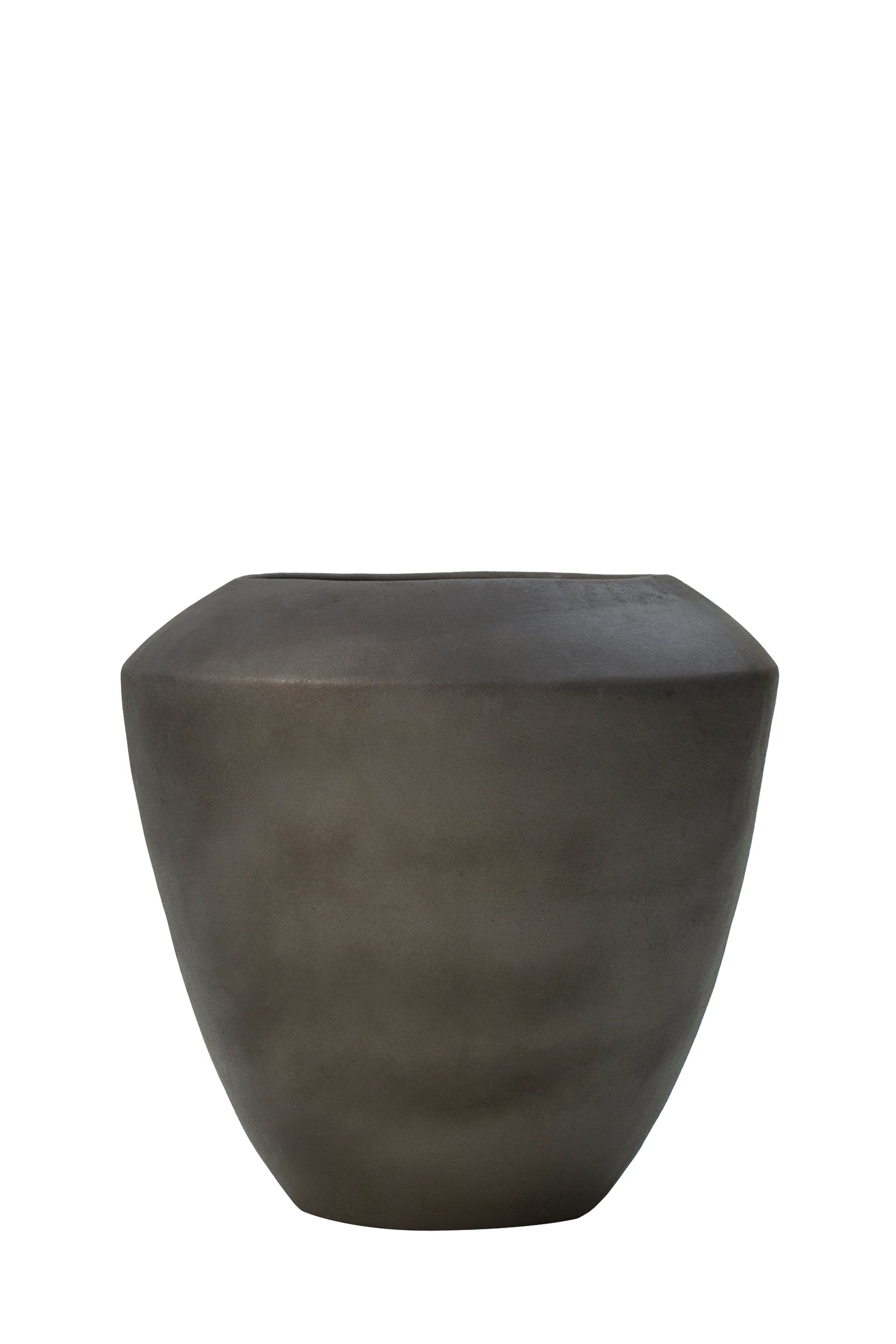 Ghiveci ceramic Coppa 50x50 cm antracit mat