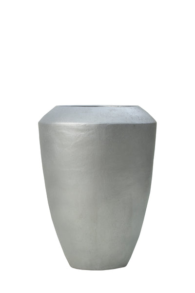 Ghiveci plante D50xH68 cm ceramic Coppa, argintiu