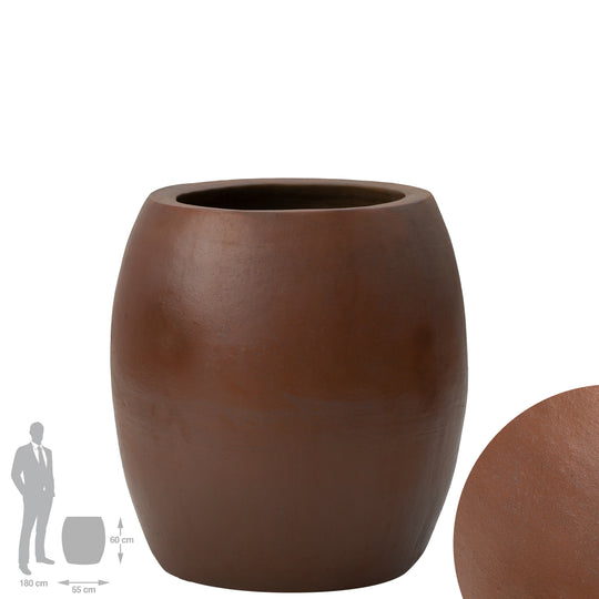 Ghiveci ceramic Duo 55x60cm teraccota
