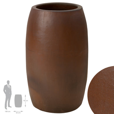 Ghiveci ceramic Duo 55x90 cm teracota