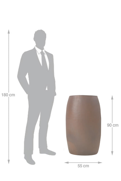 Ghiveci ceramic Duo 55x90 cm teracota