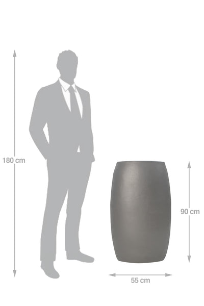 Ghiveci ceramic Duo 55x90cm antracit mat