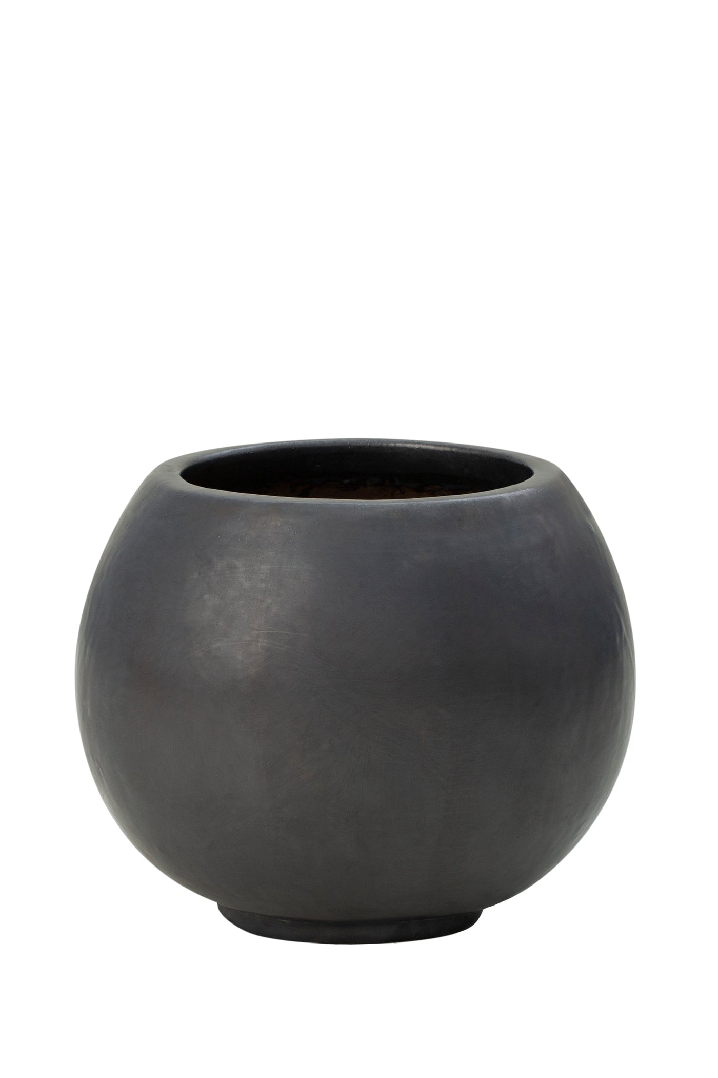 Ghiveci ceramic Globe 47x38 cm antracit semilucios