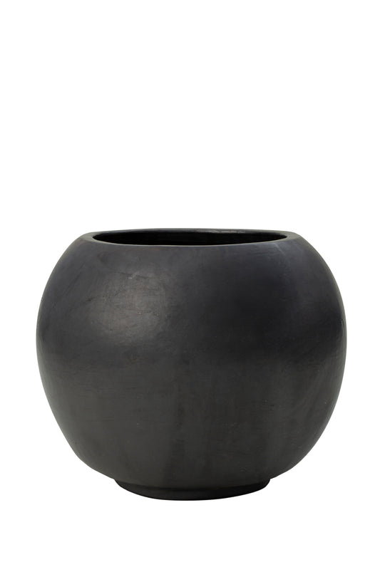 Ghiveci ceramic Globe 66x50 cm antracit semilucios