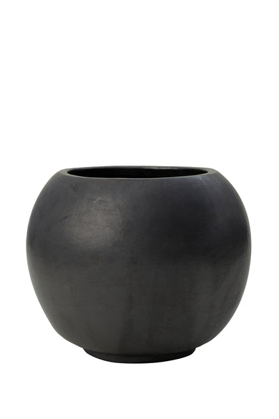 Ghiveci ceramic Globe 66x50 cm antracit semilucios