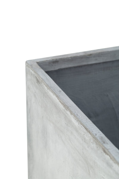 Ghiveci compozit 60x60x60 cm gri ciment