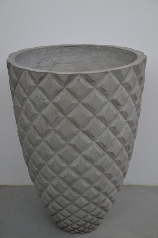 Ghiveci Diamante D75XH105 cm gri ciment