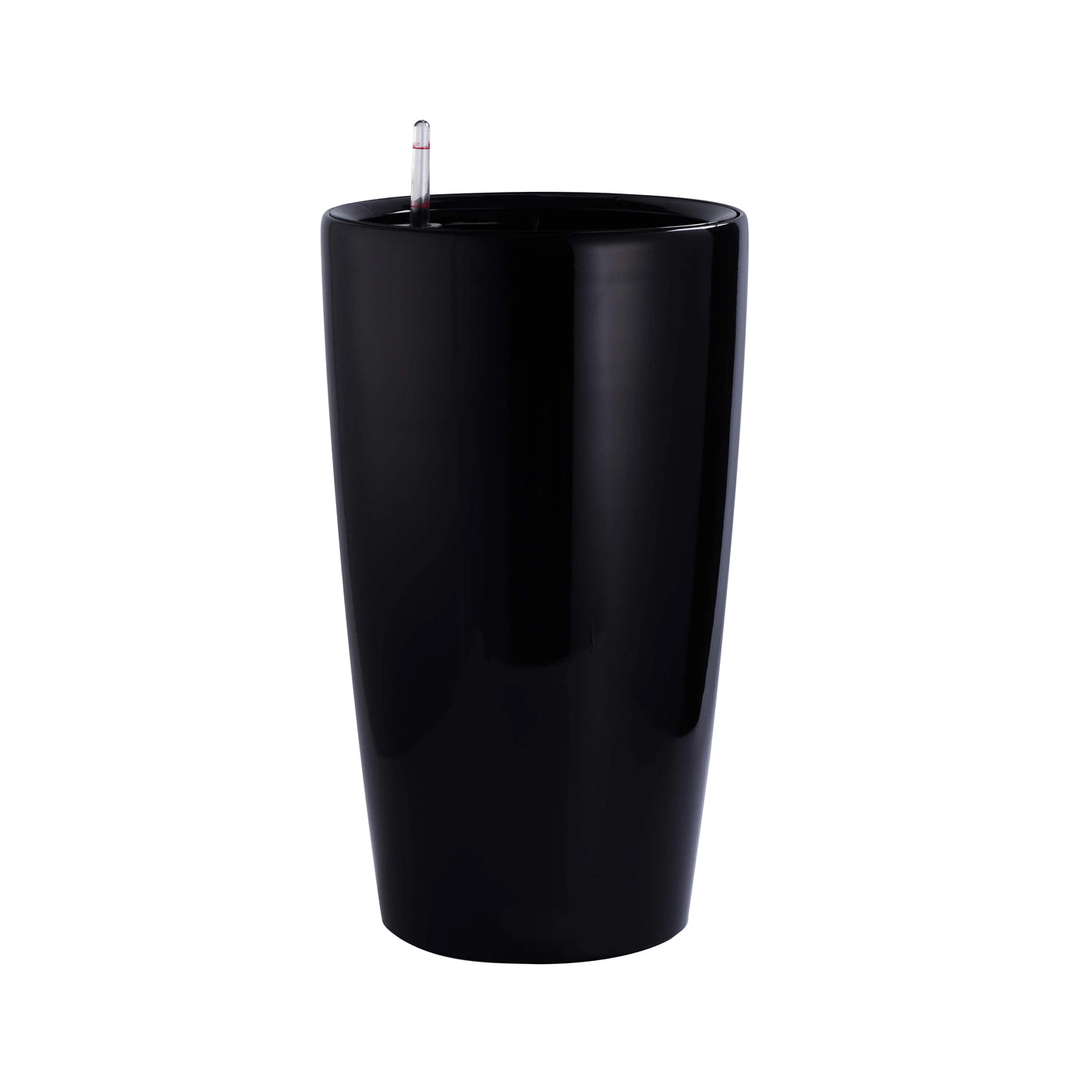 Ghiveci inteligent H105xD39.5 cm RobertoRossi Rondo negru lucios