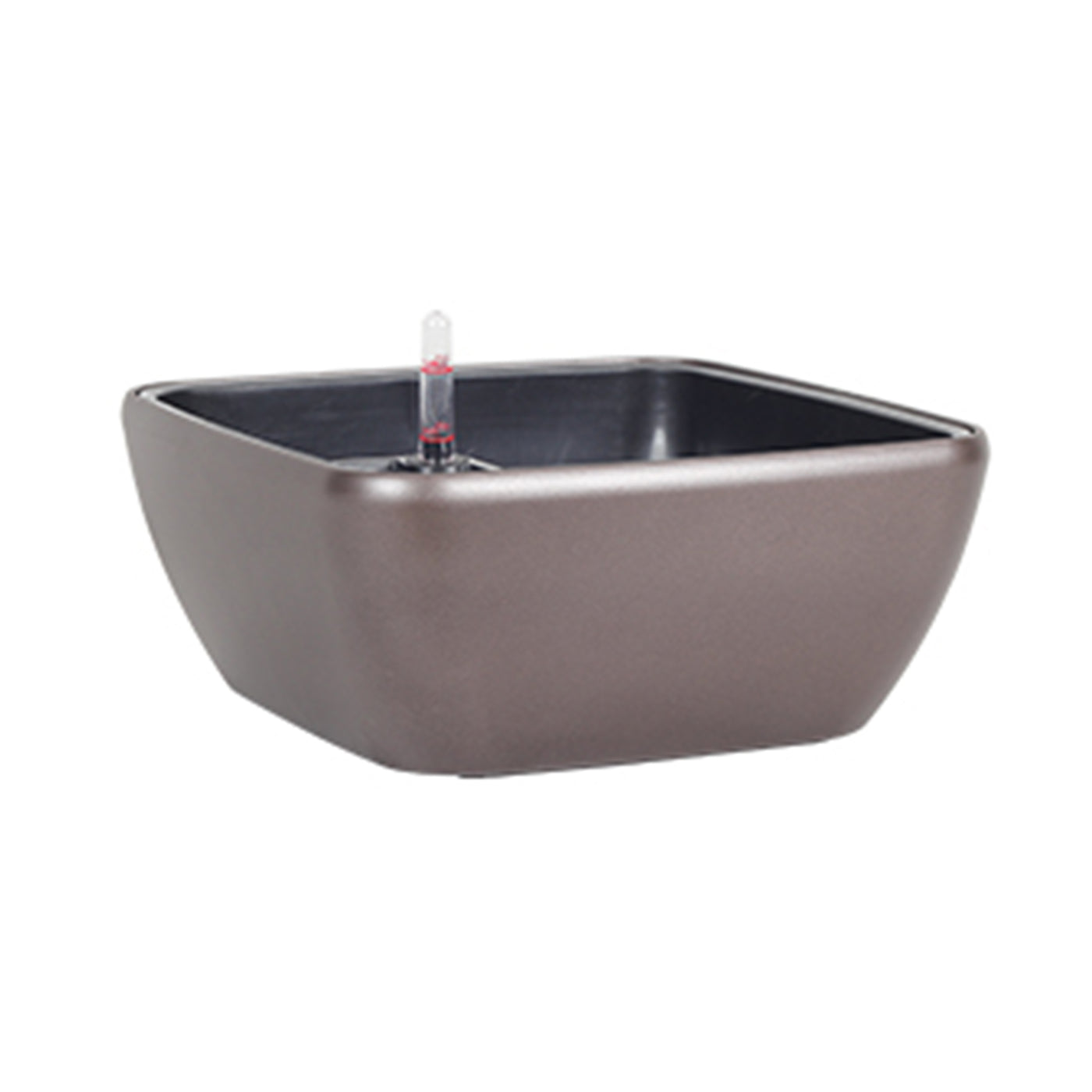 Ghiveci inteligent H10x22.5x22.5 cm RobertoRossi Quadro Bowl cafea