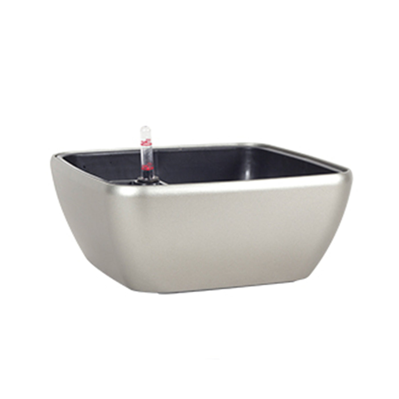 Ghiveci inteligent H10x22.5x22.5 cm RobertoRossi Quadro Bowl gri