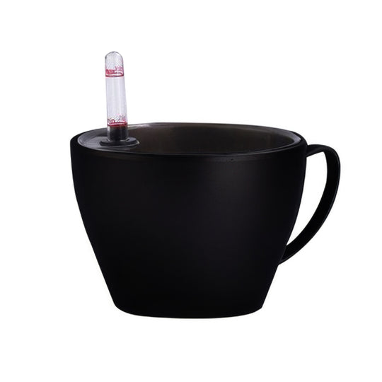 Ghiveci inteligent H10xD14 cm RobertoRossi Cup negru lucios