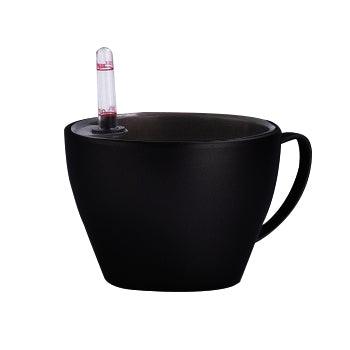 Ghiveci inteligent H10xD14 cm RobertoRossi Cup negru lucios