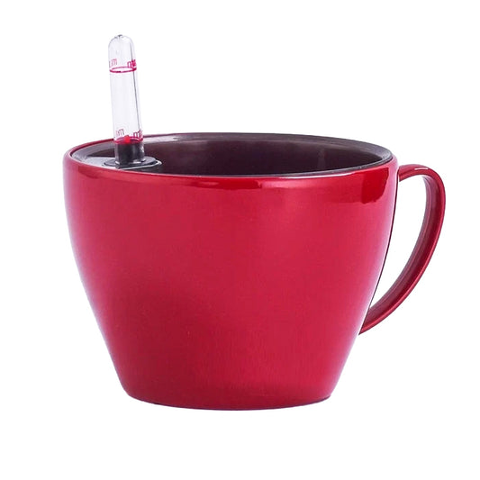 Ghiveci inteligent H10xD14 cm RobertoRossi Cup rosu lucios