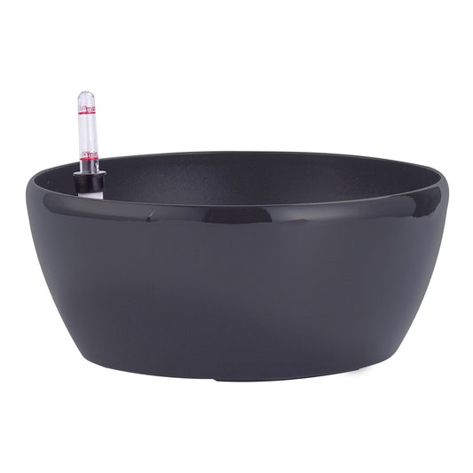 Ghiveci inteligent H10xD22.5 cm RobertoRossi Clasic Bowl antracit