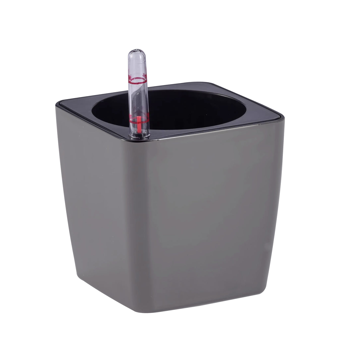 Ghiveci inteligent H11.5x11.5x11.5 cm RobertoRossi Mini Cube gri