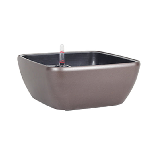 Ghiveci inteligent H12x27.5x27.5 cm RobertoRossi Quadro Bowl cafea
