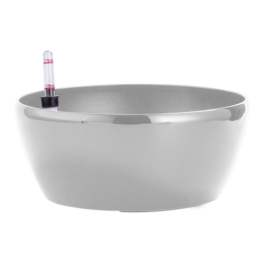 Ghiveci inteligent H12xD27.5 cm RobertoRossi Clasic Bowl argintiu
