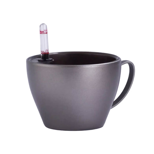 Ghiveci inteligent H13xD18 cm RobertoRossi Cup gri