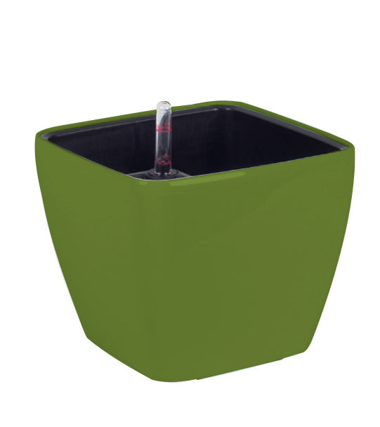 Ghiveci inteligent H15x17.7x17.7 cm RobertoRossi Quadro verde lucios
