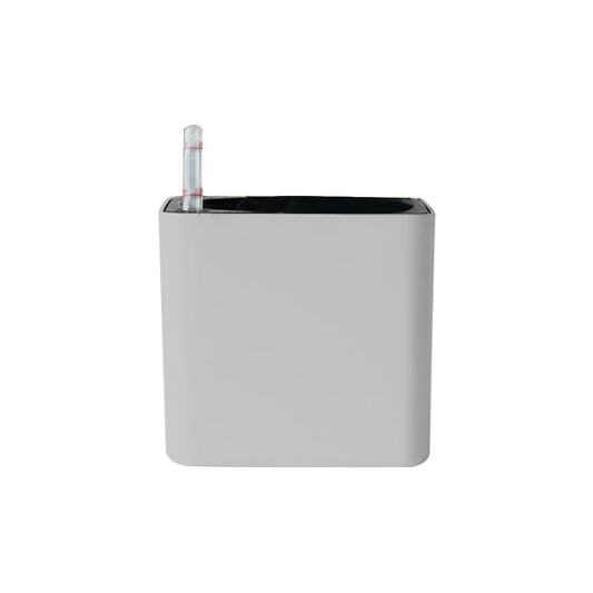 Ghiveci inteligent H16x17.5x17.5 cm RobertoRossi Mini Cube argintiu