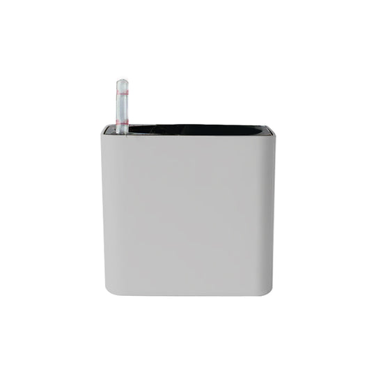 Ghiveci inteligent H16x17.5x17.5 cm RobertoRossi Mini Cube argintiu
